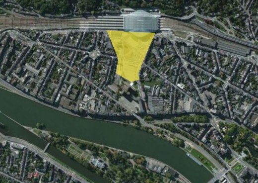 Zone affectée par les expropriations